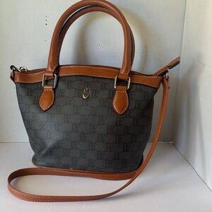 Chic London Fog Monogram Crossbody & Satchel Handbag